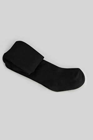 Derby Basic Tekli Penye Külotlu Çorap Bs50102b Siyah