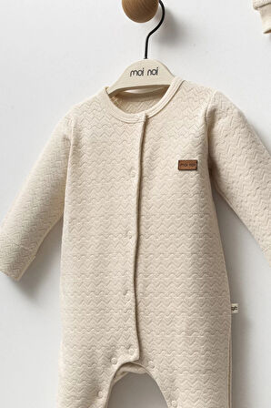 Moi Noi Şapkalı Tulum Mnb1249 Bej