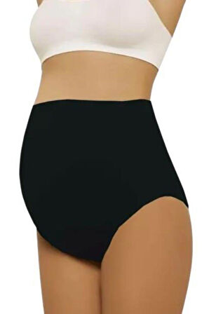 Siyah Mı Emay 5210 Seamless Soft Hamile Slip