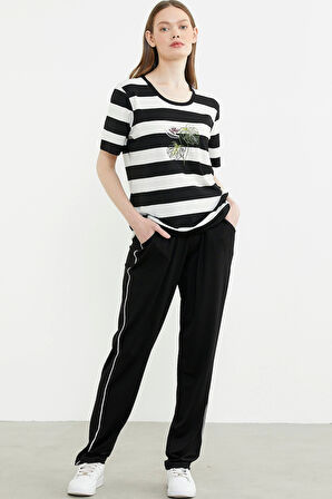 Sementa 76476 Rahat Kalıp Çizgili Pantolon Takım