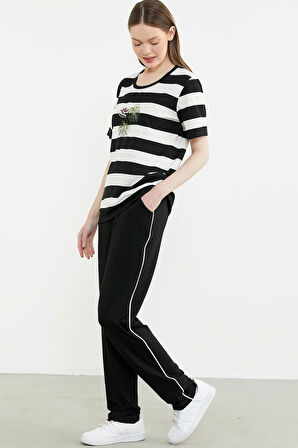 Sementa 76476 Rahat Kalıp Çizgili Pantolon Takım