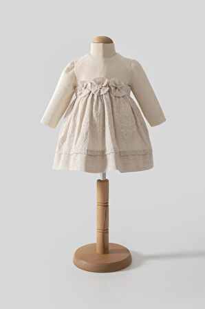 Tongs Baby Elbise 8051 Ekru