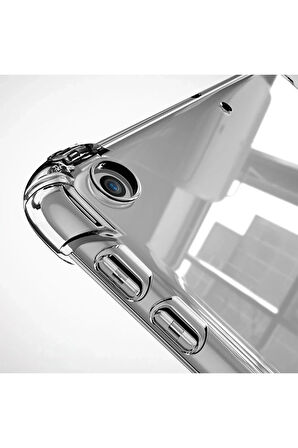 Samsung Galaxy T737 Tab S7 FE 12.4 Kılıf Anti Şeffaf Tablet Silikon - Şeffaf