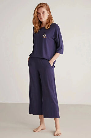 Nautıca W602 Kadın Uzun Kollu Pijama Takımı
