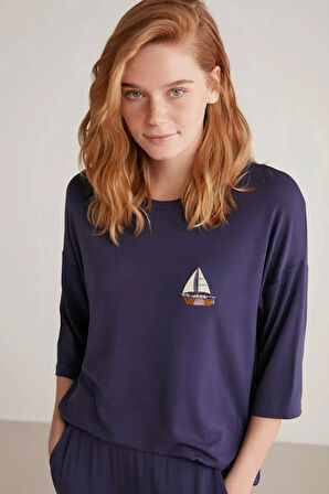 Nautıca W602 Kadın Uzun Kollu Pijama Takımı