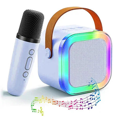 Karaoke Mikrofon Hoparlör Seti Mini