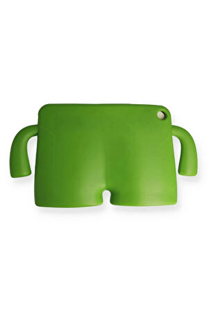 iPad 4 9.7 Kılıf Karakter Tablet Silikon - Yeşil