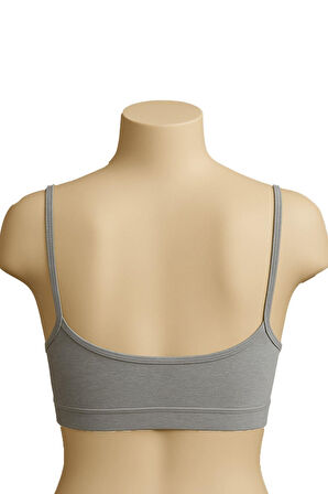 Gri Mı Emay 1815 6&apos;lı Pedli Alıştırma Sütyeni