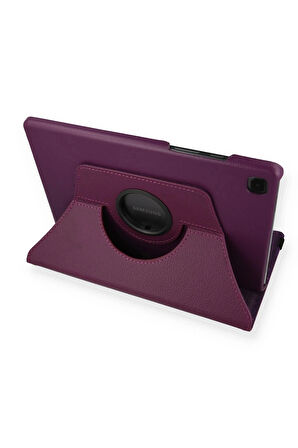 Samsung Galaxy Tab A7 10.4 Kılıf 360 Tablet Deri Kılıf - Mürdüm