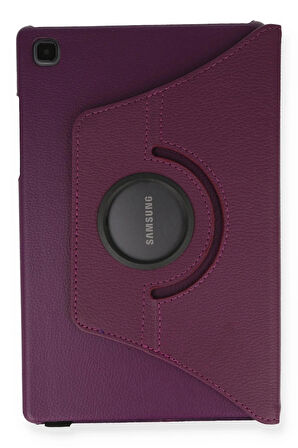 Samsung Galaxy Tab A7 10.4 Kılıf 360 Tablet Deri Kılıf - Mürdüm