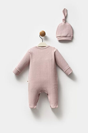 Moi Noi Şapkalı Tulum Mnb1236 Mürdüm