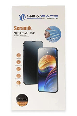 iPhone 16 Pro 3D Antistatik Mat Seramik Nano Ekran Koruyucu