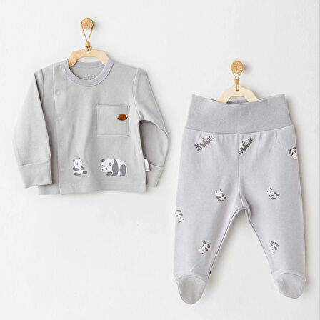 Keep Smiling 2'li Zıbın Takım Grey