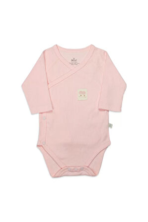 Organic Modal Flying Balloons Kruvaze Uzun Kol Body Bs17121 Pembe