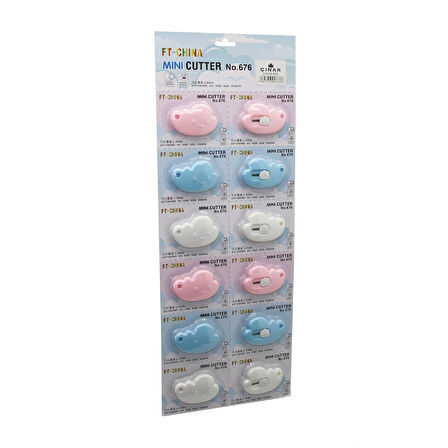 12 Adet Mını Cutter Mini Cep - Çanta Falçata - Maket Bıçak