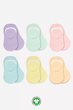 Bistyle 6'lı Mix Babet Çorap 30101 Lila