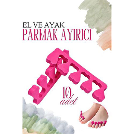  Oje Parmak Ayırıcı Pedikür Süngeri Oje Kurutucu Sünger 10 ADET