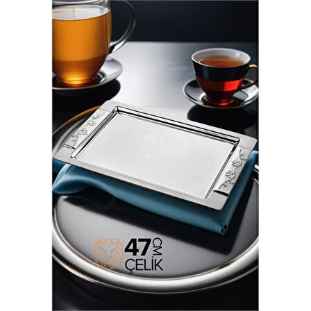  Çelik Çay Tepsisi Śliwiński Design