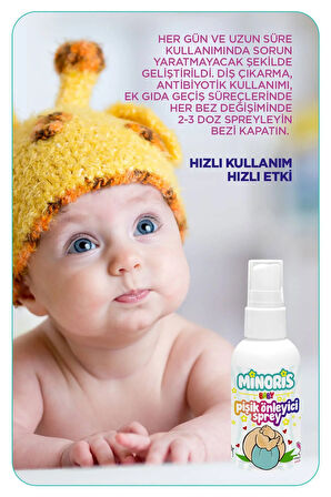 Minoris Baby Organik Pişik Önleyici Sprey 100 ml