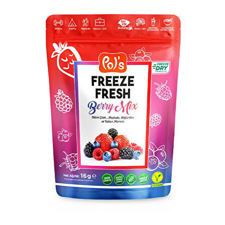 Pol’s Freeze Fresh Berry Mix 16 Gr