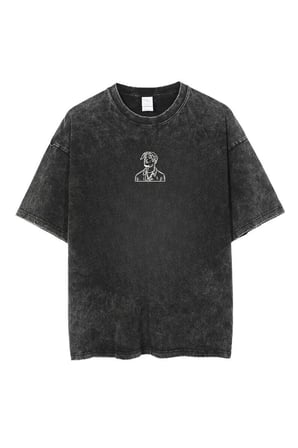 Yıkamalı Tupac Kolaj Oversize Vintage T-shirt