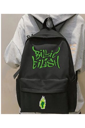 Billie Eilish Baskılı Unisex Okul Sırt Çantası