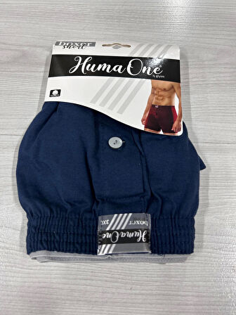 Huma One Erkek Havlu Bel Düz Boxer Battal Boy 3xl Lacivert Renk