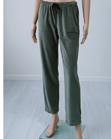 Kadife Kadın Tek Alt 9302 Fransız Kadife Açık Gri