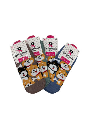 Kadın Figürlü Patik Çorap 4 Adet