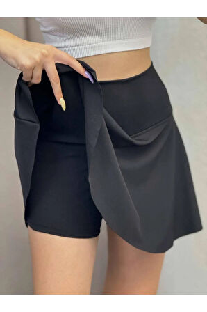 Oys Belize Yüksek Bel Toparlayıcı İç Göstermez Kadın Şort Etek