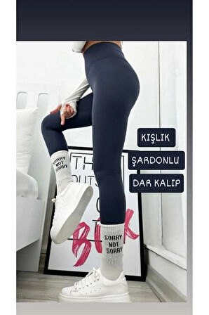 Şardonlu Dalgıç Kumaş OyssDarPaçaDar Kalıp Kışlık Tayt