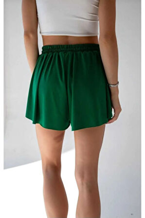 Bol Kesim Beli Latikli İçi Taytlı Spor Kadın Şort Etek.Tenis Etek