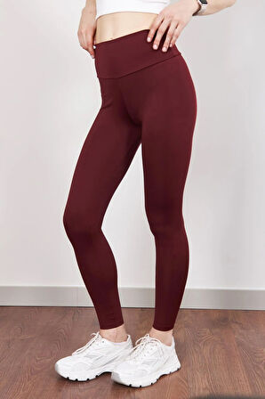 Dar Paça Yüksek Bel Toparlayıcı Kalıp İç Göstermez Bir Beden Küçük Gösteren al@ Kadın Tayt