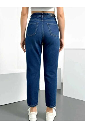 Yüksek Bel Mom Jean Kadın Kot Pantolon