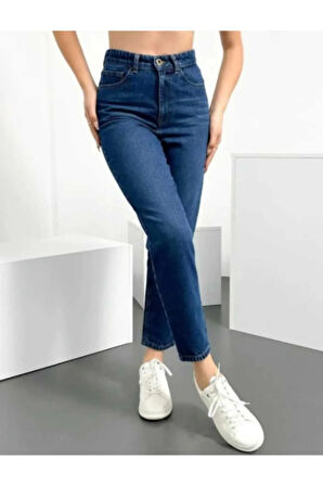 Yüksek Bel Mom Jean Kadın Kot Pantolon
