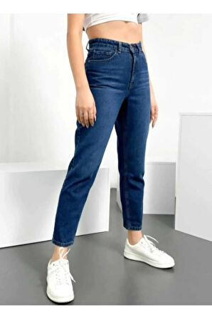 Yüksek Bel Mom Jean Kadın Kot Pantolon