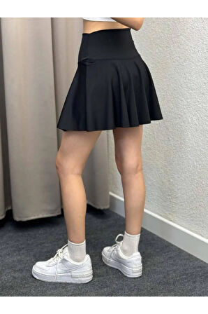 Yüksek Bel Toparlayıcı İç Göstermez QysKumaş Kadın Tayt Etek