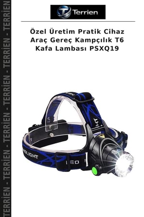 Özel Üretim Pratik Cihaz Araç Gereç Kampçılık T6 Kafa Lambası PSXQ19