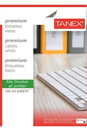 Laser Etiket Tw-2612 105 X 48 Mm 1 Paket