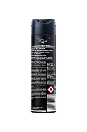 Men Deodorant Deep Dimension Dark Wood 150 ML - 6'lı Avantaj Paketi