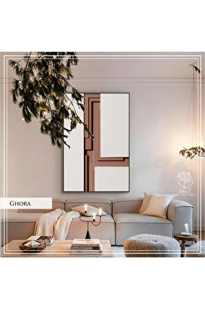 Metal Çerçeveli Gerçek Camlı Tablo GhoraB Tekli Set