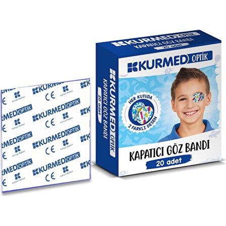 Kurmed Optik Kapatıcı Göz Bandı Erkek 20'li