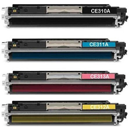 TAG Toner HP CE310A-CE311A- CE312A-CE313A Takım Muadil Toner 126A