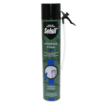 Özel Üretim Poliüretan Yalıtım Dolgu Tadilat Montaj Köpüğü - 750 ml - PU Köpük