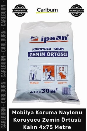 Özel Üretim Boya Badana Tadilat Mobilya Koruma Naylonu Koruyucu Zemin Örtüsü Kalın 4x75 Metre