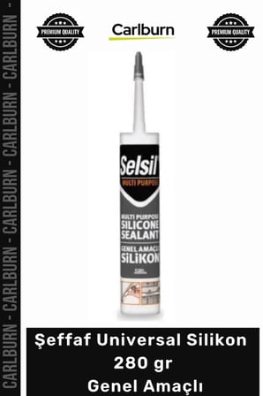 Özel Üretim Güçlü Esnek Sızdırmaz Dolgu Yalıtım Şeffaf Universal Silikon 280 gr Genel Amaçlı