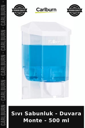 Özel Üretim Banyo Mutfak Pratik Sıvı Sabunluk - Duvara Monte - 500 ml