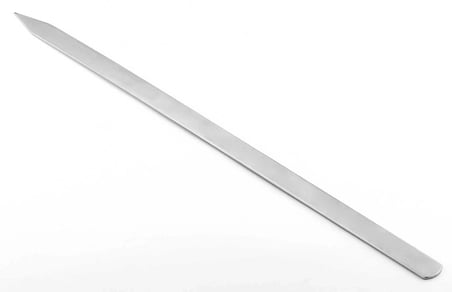 Özel Üretim Dayanıklı Kalın Profesyonel Adana Kebap Şişi 60 cm Yassı Metal Mangal Ekipmanı