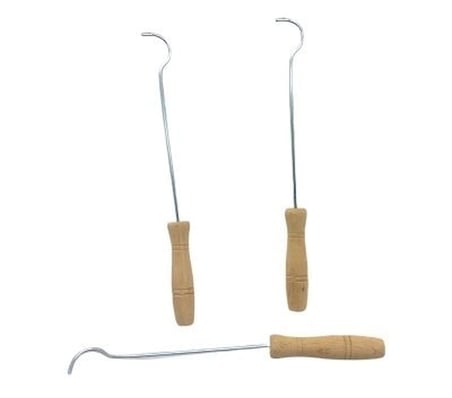 Özel Üretim Isı Yalıtımlı Sağlam Döküm Metal Soba Kapak Açacağı Ahşap Saplı Güvenli Kullanım