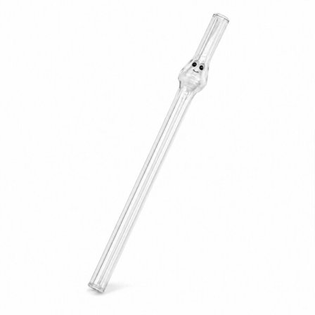 Özel Üretim Sağlıklı  Şık Estetik Dekoratif Modern Cam Pipet Yüz Figürlü Tasarım 20 Cm